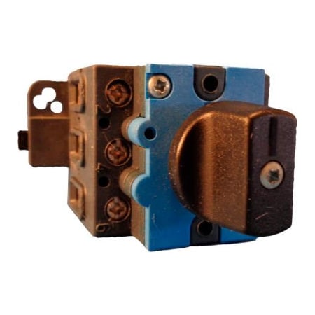 Springer Controls Co Disconnect Switch, Nonfusible, 3PST-NO, Indoor, Rotary Handle, Plastic ML1-025-PB4